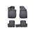 Set covoare cauciuc tip tavă pentru Dacia Logan MCV 2013-2020, 4 piese, negru