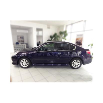 Set 4 bandouri protecție uși Subaru Legacy V Sedan (2009–2014), PU, negru satinat