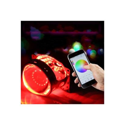 Led devil eyes LED RGB magic color pentru lupe far Control cu aplicatie pe telefon Voltaj 12V Cod: OSR-RGB-02APP