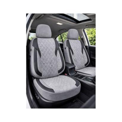 Set huse scaune auto universale XL Premium fractionate, gri-negru, pentru SUV si limuzine