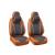 Set huse scaune auto universale Premium 9D, fata-spate, maro si gri antracit
