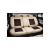 Huse scaune auto universale 9D Premium fractionate, set fata-spate bej maro cafea