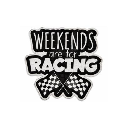 Abtibild Racing auto pentru exterior, rezistent la apa si UV, 13x13 cm (XS-08)