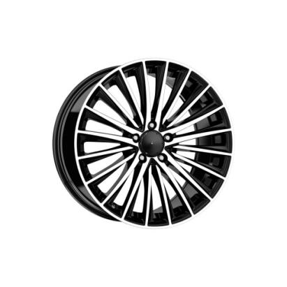 Set jante aliaj DY987 KM 17x7.5 5x112 ET35 negru polish pentru Mercedes/VW/Audi