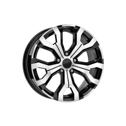 Set 4 jante aliaj DY1886 KM 16" 6.5J 5x114.3 ET35 negru polish