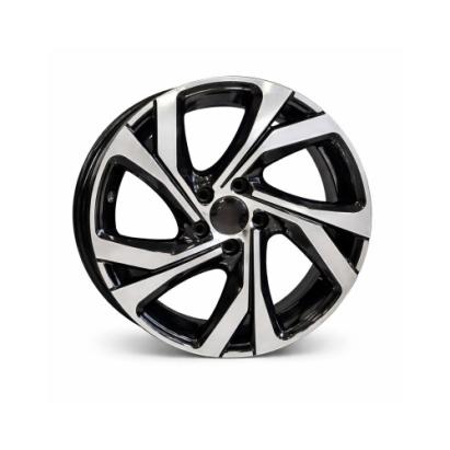 Set jante aliaj DY253 KM 16x6.5 4x100 ET35 negru polish, aftermarket