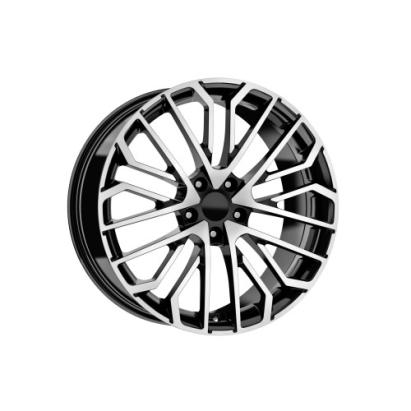 Set jante aliaj DY1649 KM 19 inch 5x112 ET30 negru polish, compatibile Audi