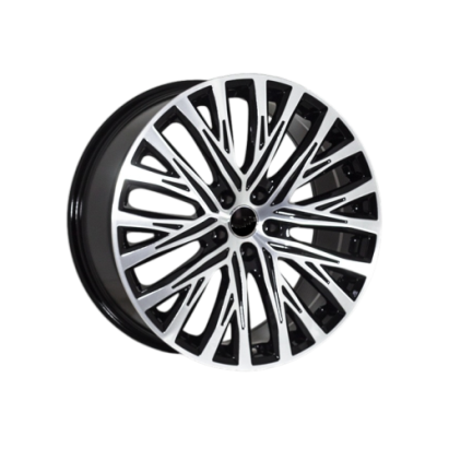 Set jante aliaj PDW 19" 8.5J 5x112 ET31 negru polish, compatibile Audi