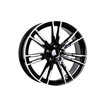 Set jante aliaj PDW 19" 5x112 pentru BMW, negru polish, 8.5J/9.5J ET28/35