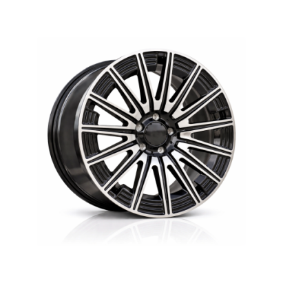 Set jante aliaj PDW 19" 5x112 pentru Mercedes, negru polish, 8J/9J ET40/58
