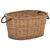 Coș lemne foc mânere de transport natural 56x40x28 cm salcie GartenMobel Dekor