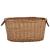 Coș lemne foc mânere de transport natural 56x40x28 cm salcie GartenMobel Dekor