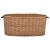 Coș lemne foc cu mânere de transport natural 78x54x34 cm salcie GartenMobel Dekor