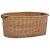 Coș lemne foc cu mânere de transport natural 78x54x34 cm salcie GartenMobel Dekor