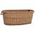 Coș lemne foc cu mânere de transport natural 88x57x34 cm salcie GartenMobel Dekor