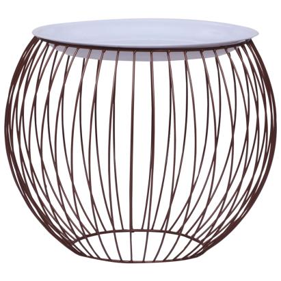 Măsuță de cafea, auriu, Ø 41 cm GartenMobel Dekor