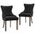 Scaune de bucătărie, 2 buc. negru, textil GartenMobel Dekor