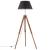 Lampă de podea trepied maro miere și negru 141 cm lemn de tec GartenMobel Dekor