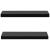 Rafturi de perete suspendate, 2 buc., negru, 60x20x3,8 cm GartenMobel Dekor