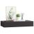 Raft de perete suspendat cu sertar, negru, 48 x 25 x 8 cm GartenMobel Dekor