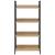 Etajeră cărți 3 rafturi, stejar,60x27,6x124,5 cm lemn prelucrat GartenMobel Dekor
