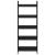Etajeră cărți 5 rafturi, negru, 60x27,6x158,5 cm lemn prelucrat GartenMobel Dekor