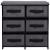 Dulap depozitare cu 6 sertare, gri, 55x29x55 cm, oțel GartenMobel Dekor
