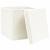 Cutii depozitare cu capace 4 buc. alb, 32x32x32 cm, textil GartenMobel Dekor