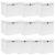 Cutii depozitare cu capace 10 buc. alb, 32x32x32 cm, textil GartenMobel Dekor