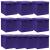 Cutii depozitare cu capace 10 buc. violet, 32x32x32 cm, textil GartenMobel Dekor