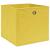 Cutii de depozitare, 4 buc., galben, 32x32x32 cm, textil GartenMobel Dekor
