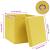 Cutii depozitare cu capace 4 buc., galben, 32x32x32 cm, textil GartenMobel Dekor
