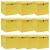 Cutii depozitare cu capace 10 buc. galben, 32x32x32 cm, textil GartenMobel Dekor