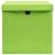Cutii depozitare cu capace 10 buc. verde, 32x32x32 cm, textil GartenMobel Dekor
