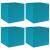 Cutii de depozitare, 4 buc., bleu, 32x32x32 cm, textil GartenMobel Dekor