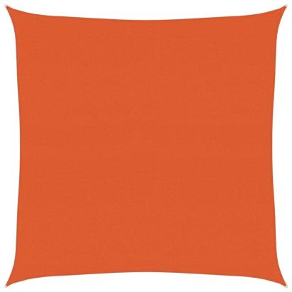 Pânză parasolar, portocaliu, pătrat, 6x6 m, HDPE, 160 g/m² GartenMobel Dekor