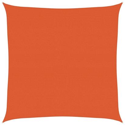 Pânză parasolar, portocaliu, pătrat, 7 x 7 m, 160 g/m², HDPE GartenMobel Dekor