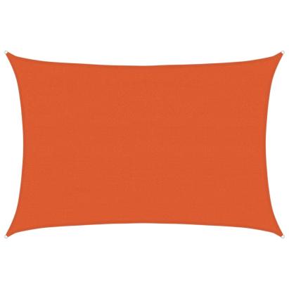 Pânză parasolar, portocaliu dreptunghiular 4x5 m HDPE 160 g/m² GartenMobel Dekor