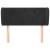 Tăblie de pat cu aripioare negru 83x23x78/88 cm catifea GartenMobel Dekor