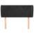 Tăblie de pat cu aripioare negru 93x23x78/88 cm catifea GartenMobel Dekor