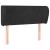 Tăblie de pat cu aripioare negru 93x23x78/88 cm catifea GartenMobel Dekor