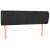 Tăblie de pat cu aripioare negru 147x23x78/88 cm catifea GartenMobel Dekor