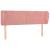 Tăblie de pat cu aripioare roz 147x23x78/88 cm catifea GartenMobel Dekor