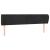 Tăblie de pat cu aripioare negru 183x23x78/88 cm catifea GartenMobel Dekor
