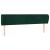 Tăblie de pat cu aripioare verde închis 183x23x78/88 cm catifea GartenMobel Dekor