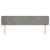 Tăblie de pat cu aripioare gri deschis 203x23x78/88 cm catifea GartenMobel Dekor