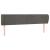 Tăblie de pat cu aripioare gri închis 203x23x78/88 cm catifea GartenMobel Dekor