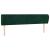 Tăblie de pat cu aripioare verde închis 203x23x78/88 cm catifea GartenMobel Dekor