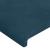 Tăblie pat cu aripioare albastru închis 203x23x78/88 cm catifea GartenMobel Dekor