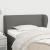 Tăblie de pat cu aripioare gri închis 83x23x78/88 cm textil GartenMobel Dekor